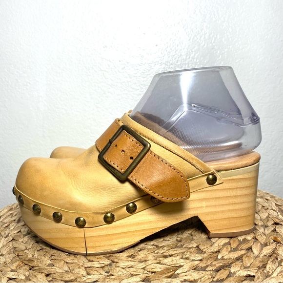 Free people Culver City clogs camel tan leather - Picture 3 of 9